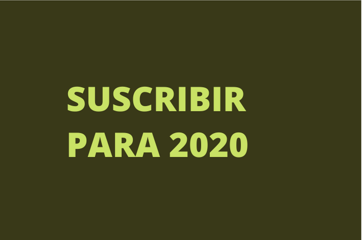 REGÍSTRESE PARA 2020